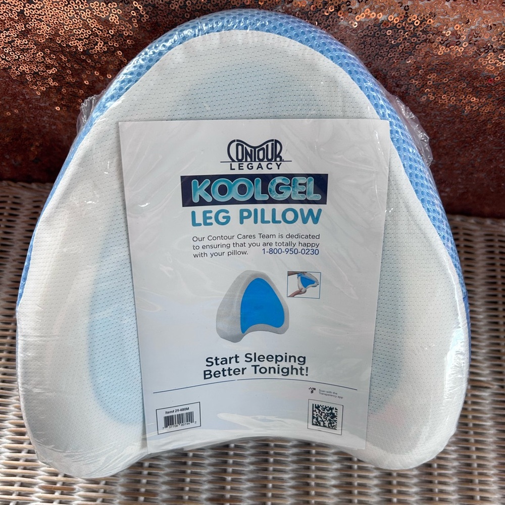 #15 Contour Legacy Cool Leg & Knee Foam Support Pillow for Side Sleepers